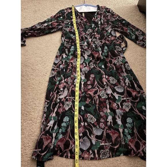 Modcloth Midi Dress Size Medium M Tie Waist Opening Night at the Ballet Dress - Picture 11 of 13